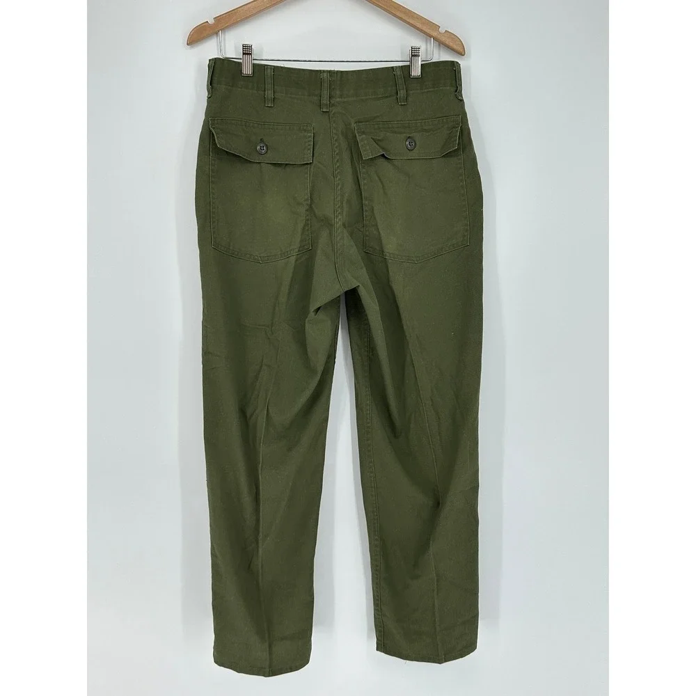 Vintage US Army OG-507 Utility Fatigue Pants Olive Drab Green Haywood Co
